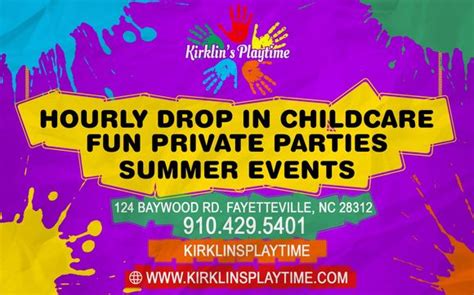 drop in daycare fayetteville nc.